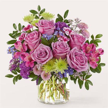 Glass Half Full Bouquet –  Dynamic Flowers Of Royal Oak, Royal Oak MI