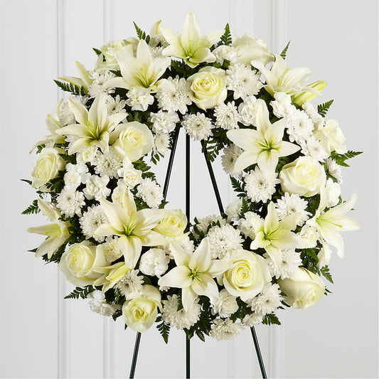 Treasured Tribute Wreath –  Dynamic Flowers Of Royal Oak, Royal Oak MI