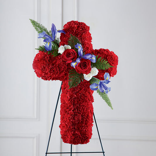 Faithful Hero Floral Cross –  Dynamic Flowers Of Royal Oak, Royal Oak MI