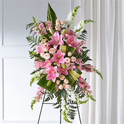 Elegant Embrace Standing Spray –  Dynamic Flowers Of Royal Oak, Royal Oak MI