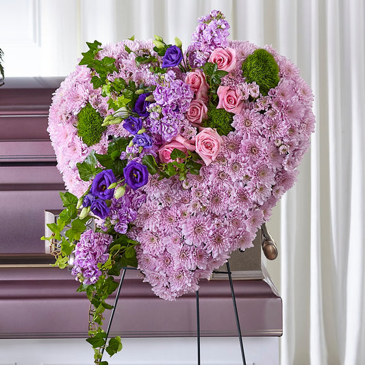 Treasured Love Standing Heart –  Dynamic Flowers Of Royal Oak, Royal Oak MI