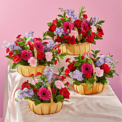 Pink Picnic Basket –  Dynamic Flowers Of Royal Oak, Royal Oak MI