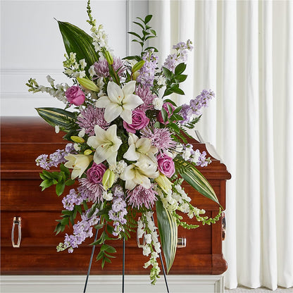 Grateful Hearts Standing Spray –  Dynamic Flowers Of Royal Oak, Royal Oak MI