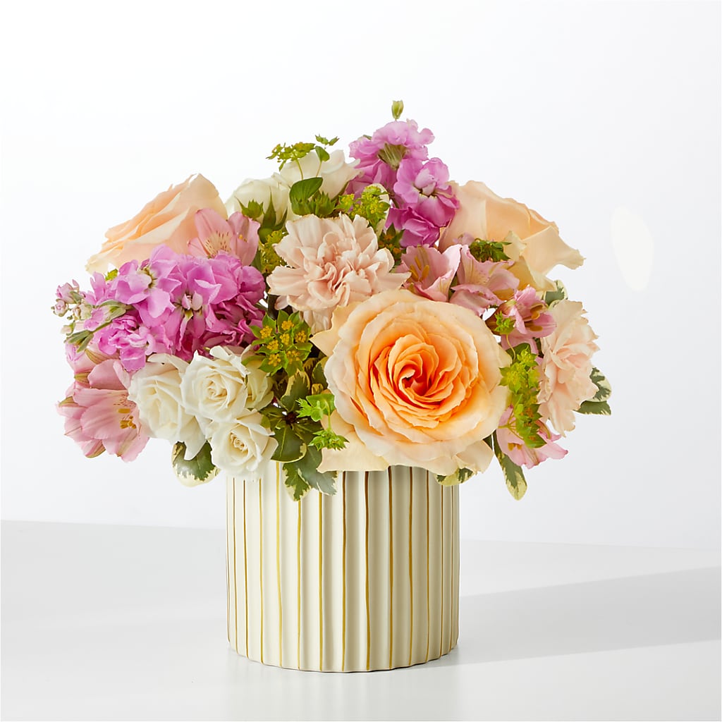 Paradise Bouquet with Ivory Vase –  Dynamic Flowers Of Royal Oak, Royal Oak MI