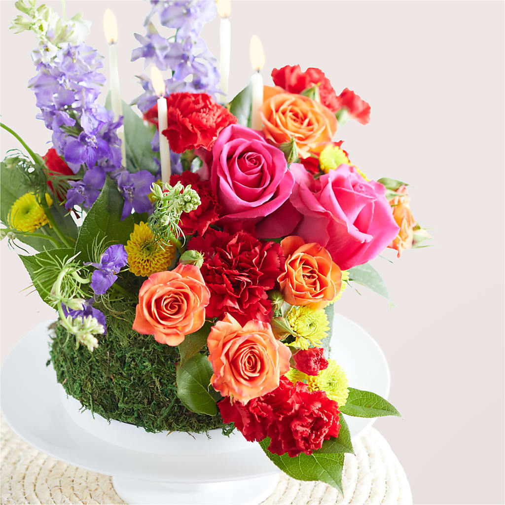 Best Year Yet Floral Cake –  Dynamic Flowers Of Royal Oak, Royal Oak MI