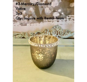 Mercury and Diamond Votive 3x3